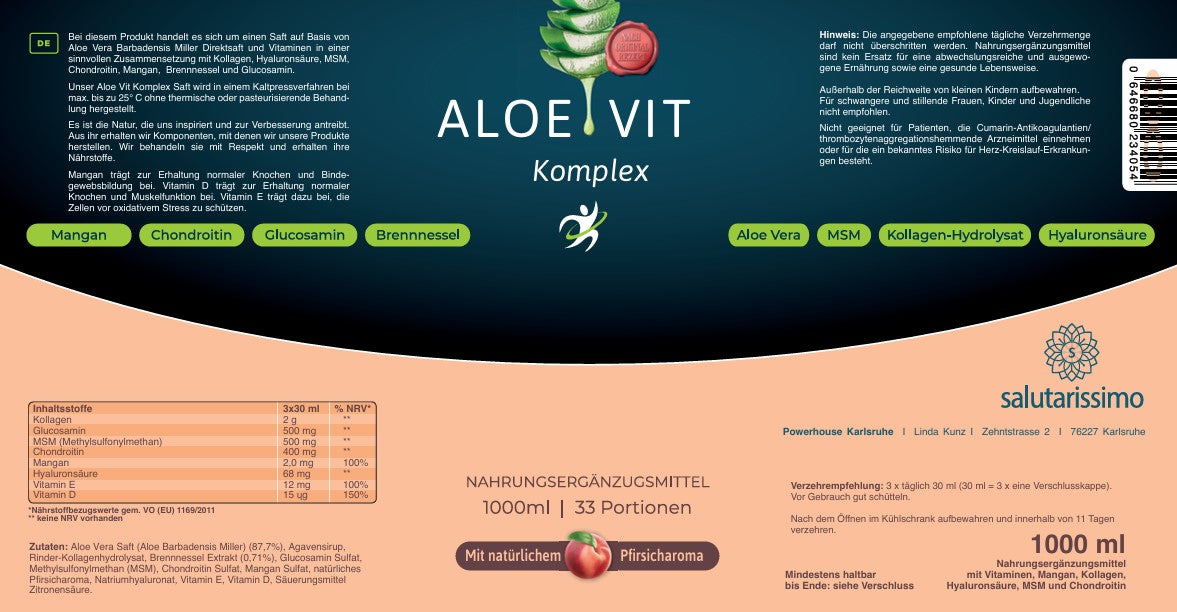 Aloe Vit Komplex Direktsaft, 1000ml